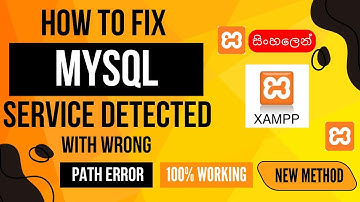 How To Fix MySQL Service Detected With Wrong Path Error? XAMPP | Frontend Coder SL
