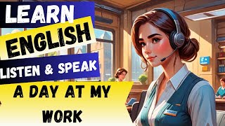 Learn English through story (A Day at My Work) Learn English Now -  Learn English In Day