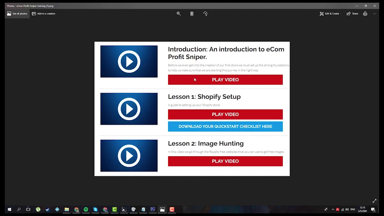 Ecom Profit Sniper Review for ALL!!! E Business Course Tutorial #business