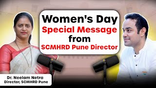 SCMHRD Directors Message to all MBA Aspirants | Women's Day Special Ft. Dr. Neelam Netra