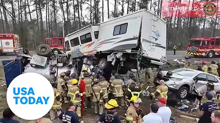 Dramatic rescue of trapped driver caught on camera in Jacksonville | USA TODAY