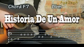 Miniatura de "Historia De Un Amor - Guitar instrumental, Tab Chords, como tocar, レッスン"