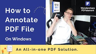 how to annotate pdf on windows | wondershare pdfelement 8