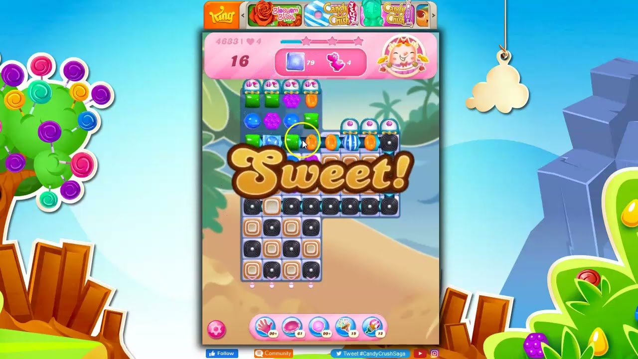 Candy Crush Level 4633 Talkthrough, 19 Moves 0 Boosters - YouTube