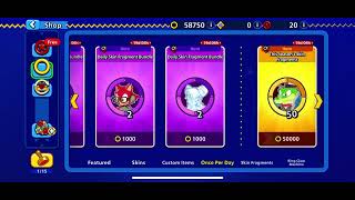 Sonic Rumble: April 30th, 2026: Starter Missions 13: Use a total of 40000 Rings in the Shop!