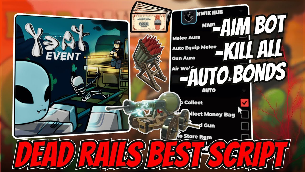 🚂 OP Dead Rails Script 2025 | Aimbot, Kill Aura, Auto Collect Bonds, Auto Win & More! l No Key