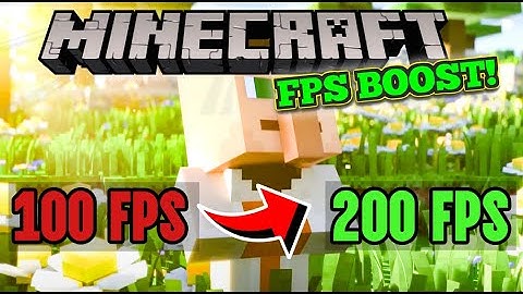 How to boost your MINECRAFT FPS
