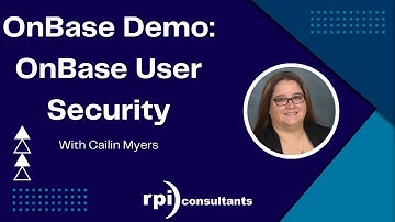 OnBase Demo | OnBase User Security