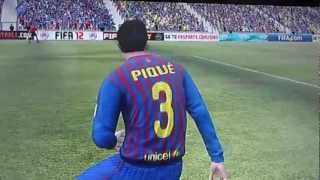 FIFA 12| PIQUE BREAKS HIS ARM!!