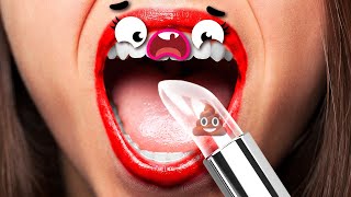 Clumsy Doodles And Their Funny Stories Jelly Challenge Went Wrong - 1009