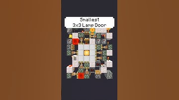 Smallest 3x3 Piston Door that Has a Lamp In The Middle Of It