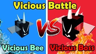 Vicious Bee VS Vicious Boss - Vicious Battle - Bee Swarm Simulator