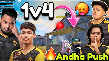 🇮🇳Spower Again Shocking 1v4 🥵New GodL Andha Push 🥶 Full Aggressive 😱 Drop Clsh