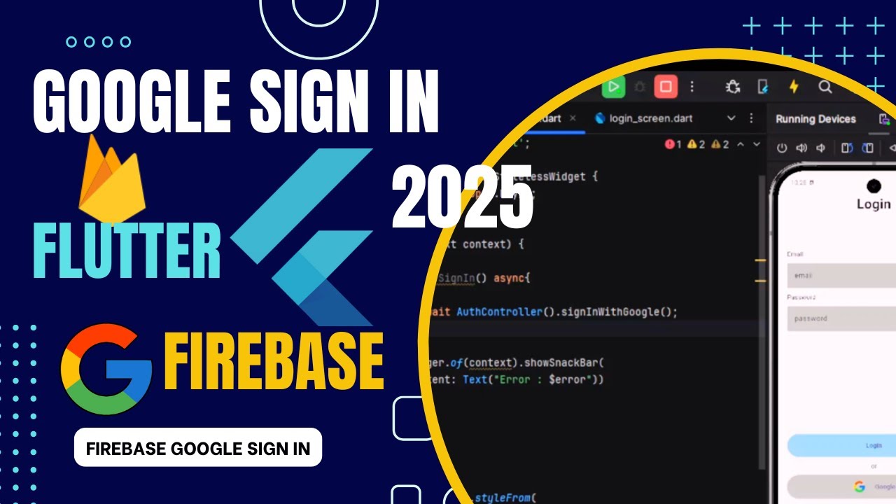 Google Sign-In in Flutter | Firebase 🔥 (2025 Update) | No Words Just Code | Code With Desh