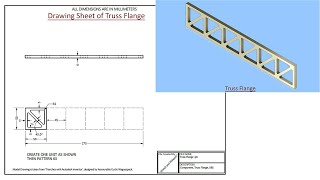 Truss Flange || Solid Edge Tutorial