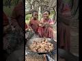 Hadzabe sweet mother cooking stew and giving the kids to have a taste from the fire 🔥 #viral #food