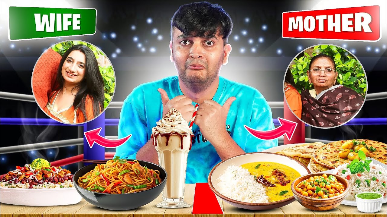 Trying Wife vs Mom Cooked Food