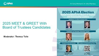 2025 APhA Elections -Meet the Candidates