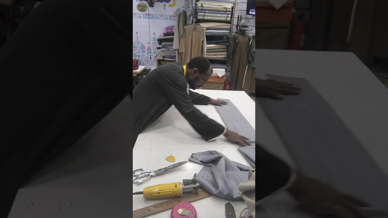 طريقة قص الجلابية البلدى الفارس الاسوانى