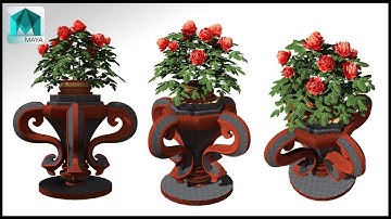 Autodesk Maya - How to make flower pot