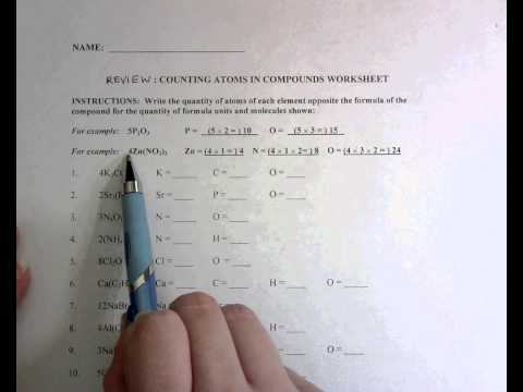 Review Counting Atoms In Compounds