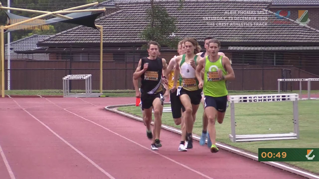 Men 800 Metre B Race: 2020 Albie Thomas Mile