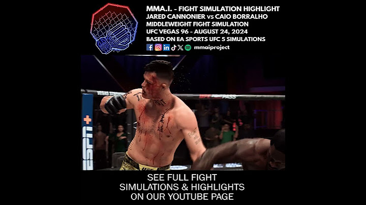 UFC Vegas 96 Jared Cannonier vs Caio Borralho MW Fight Simulation Highlight 🇺🇸🇧🇷👊🎮 #shorts