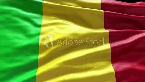4k render Mali Flag video waving in wind Mali Flag Wave Loop waving in wind Mali Flag Mali Flag