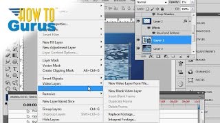 How to Use Adobe Photoshop Video Layers - Photoshop CS5 CS6 CC Tutorial