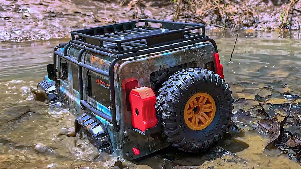 RC Scale Truck off road water racing and mudding adventure with Epic RC