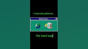 Dial up internet in the 90s be like...  #nostalgia #internet #90s #90skids