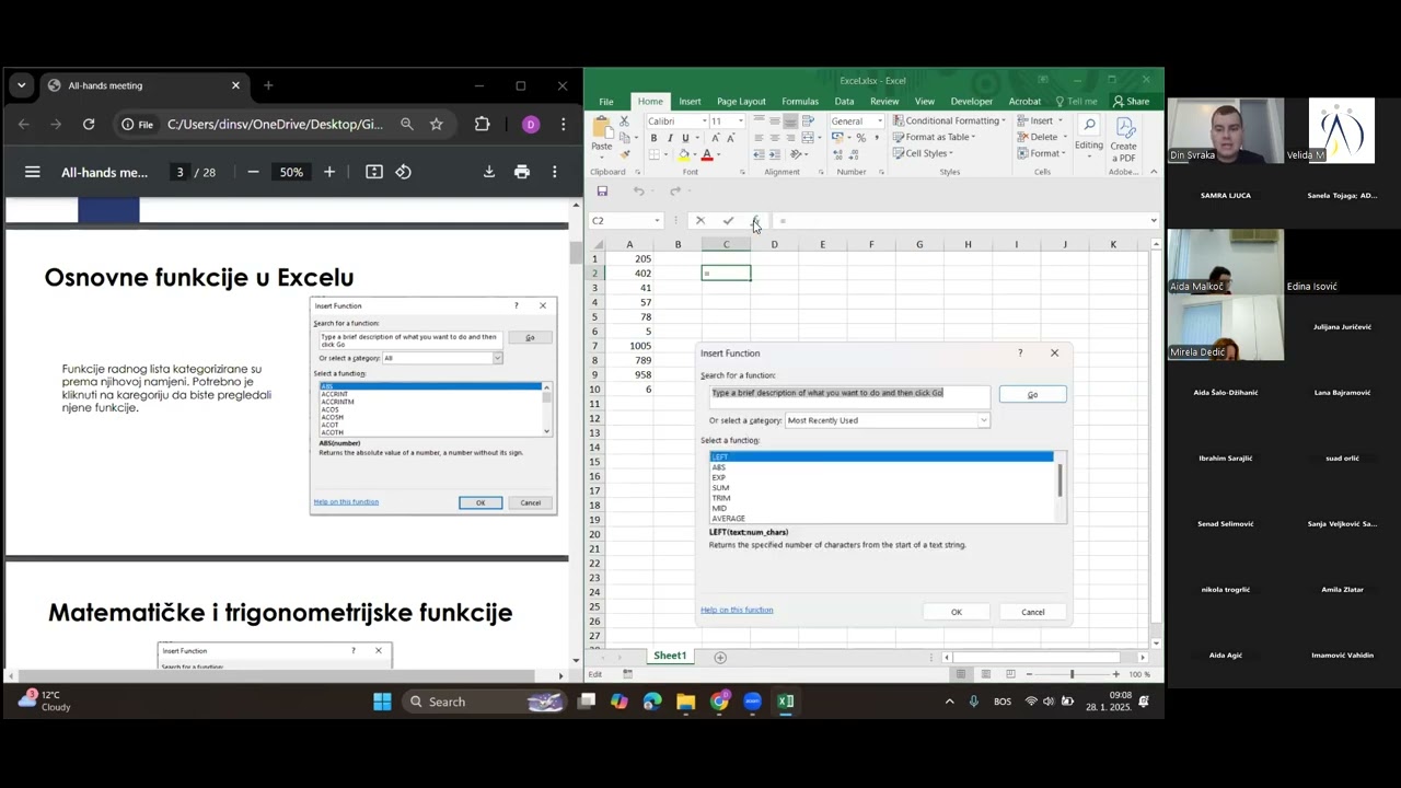 Kompletan vodič kroz Excel - Osnovne funkcije u Excelu
