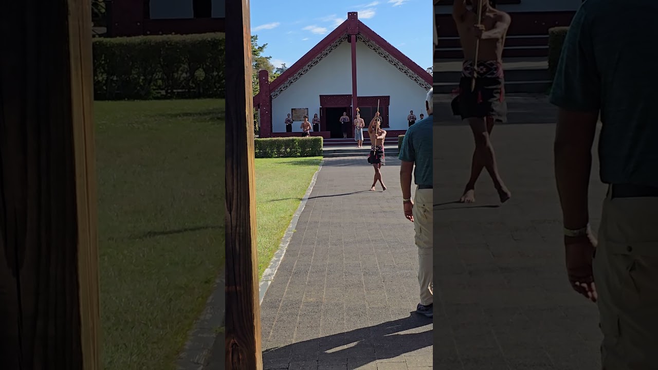 Maori Show Starting @Te Puia New Zealand