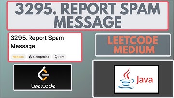 Leetcode | 3295. Report Spam Message | Medium | Java