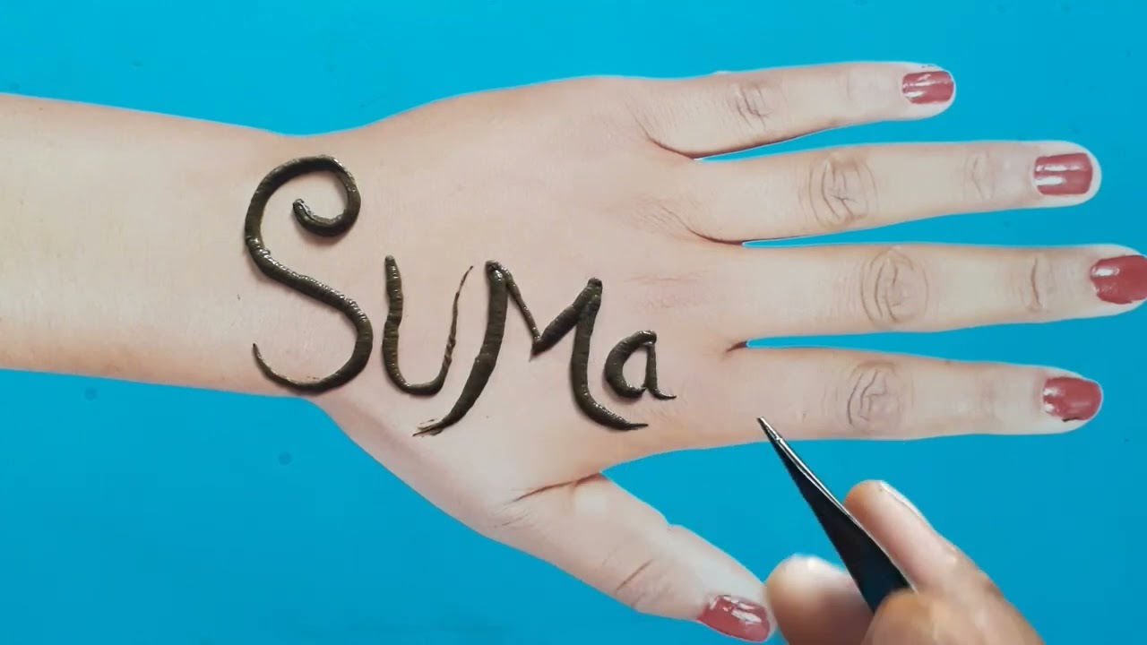 Suman name mehndi designs | suman tattoo | suman tattoo designs | Suman name | Mehndi designs | tatu