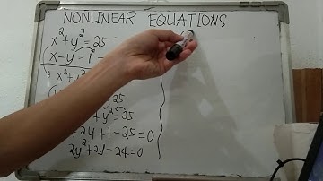 How to find the solution set using SUBSTITUTION METHOD of Systems of Nonlinear Equations