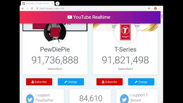 T-SERIES Vs PEWDIEPIE LIVE SUB COUNT YouTube Live #tseriesvspewdiepie
