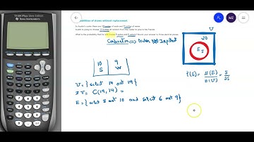Probabilities of draws without replacement