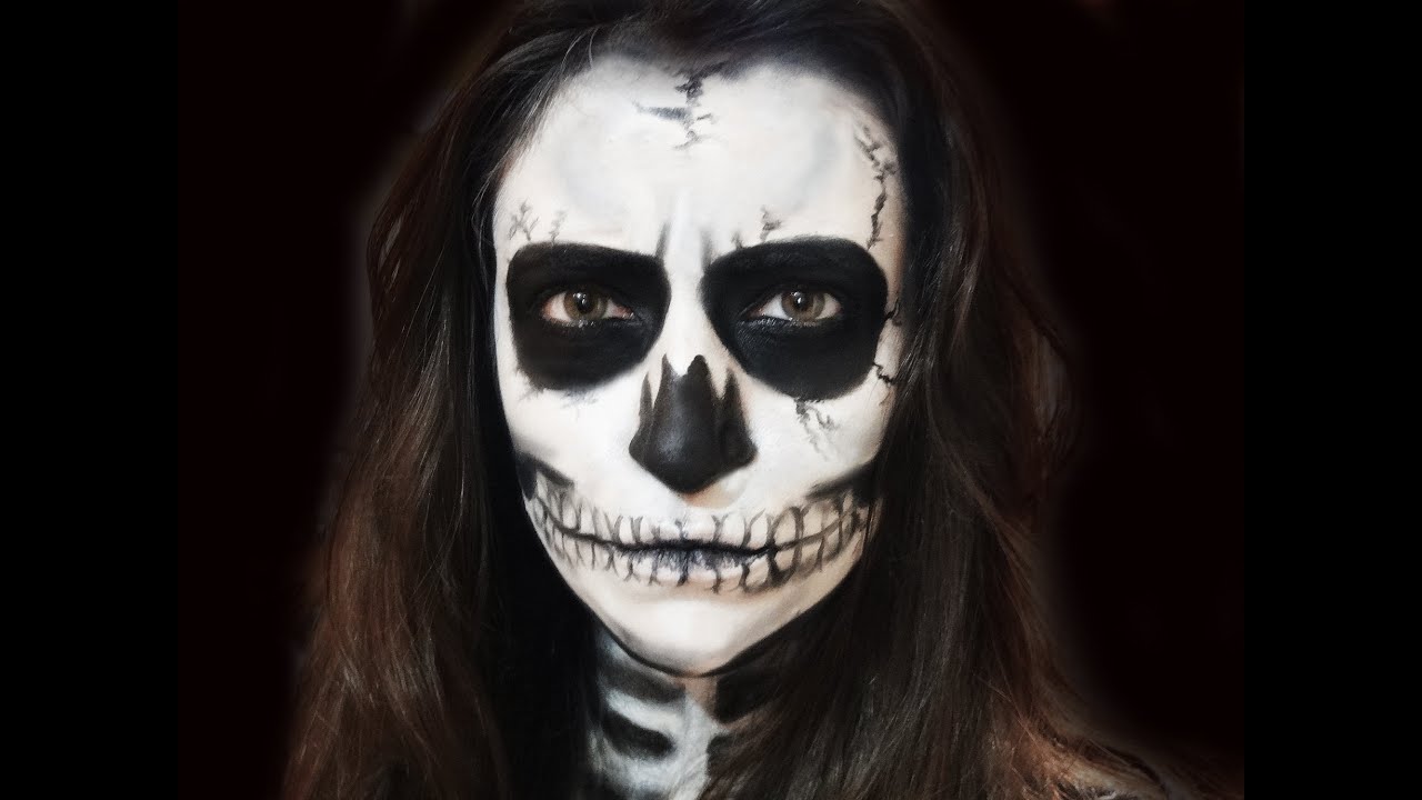 Maquiagem para o Halloween - Caveira - Skull make up