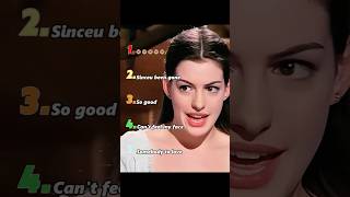 ANNE HATHAWAYEPIC SINGING-MOMENTS #funny #celebrity #foryou #moments #youtubeshorts #ranking #singer