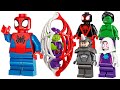 Spidey and his amazing friends lego web quarters hq with ghost spider  spin 2 compilation