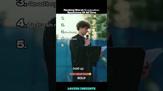 Ranking Worst Graduation Speeches Of All Time 😭 #ranking #tiktok #shorts