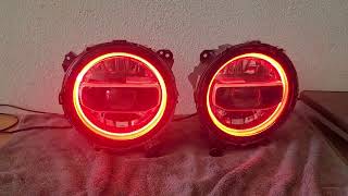 2021 Jeep Wrangler OEM LED Headlights w/Diode Dynamics RGBW Halo