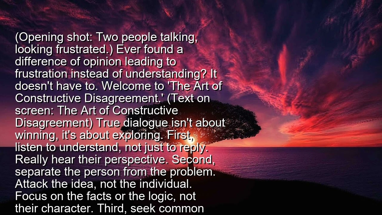 The Art of Constructive Disagreement: Elevating Dialogue
