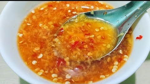 Cách làm Nước Mắm Gừng chấm vịt luộc tôm ốc hải sản