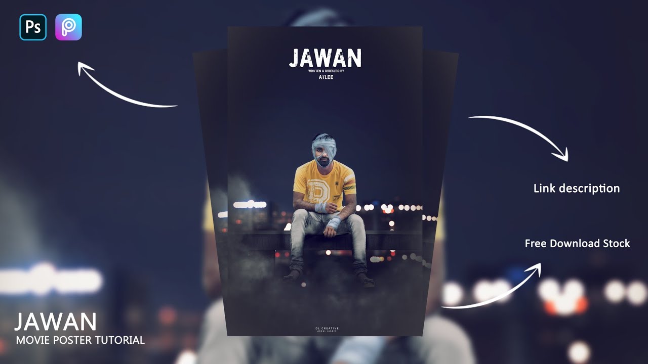 JAWAN - Movie Poster Making - Photo Editing