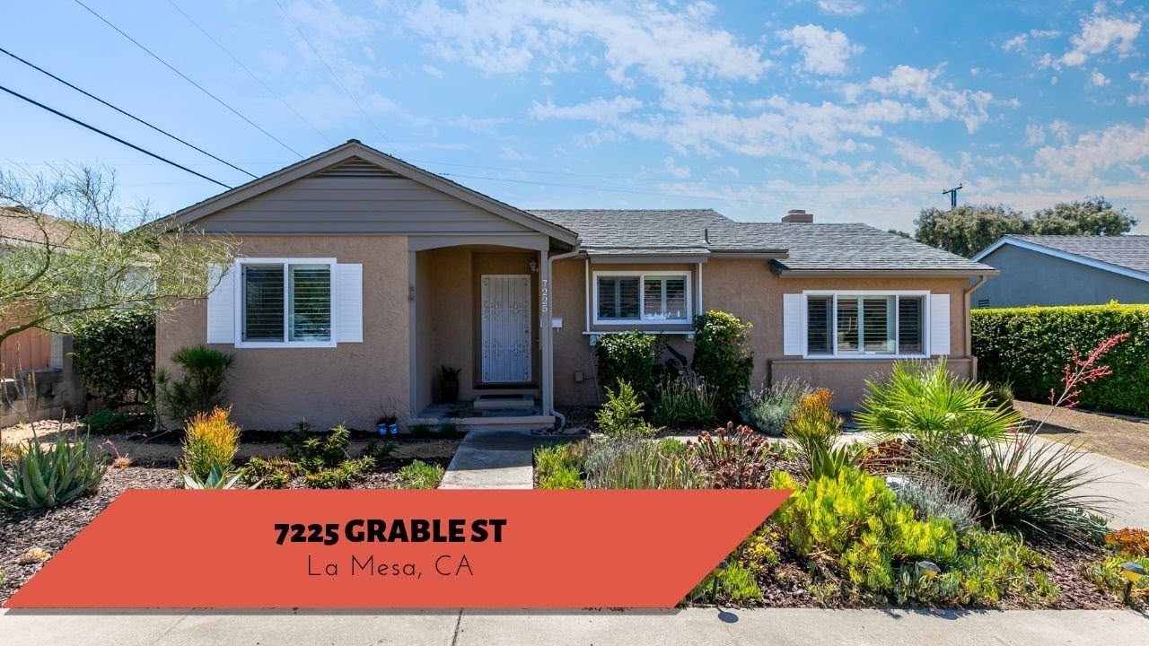 Video Tour of La Mesa Home For Sale 7225 Grable St YouTube