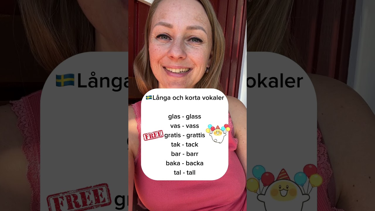 Uttal långa och korta vokaler 