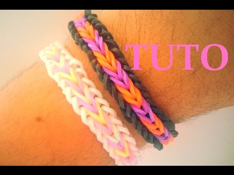 Rainbow Loom : tuto d'un bracelet en élastiques Fishtail par M. 9 ans !