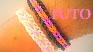 DIY: Loom Band Brazilian or Fishtail Bracelet with borders